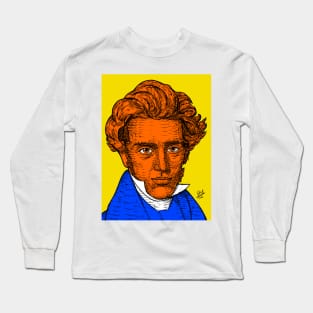 SOREN KIERKEGAARD portrait .2 Long Sleeve T-Shirt